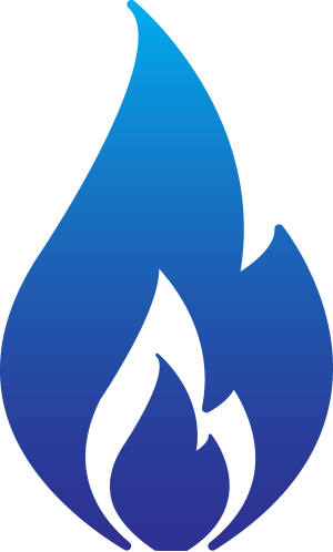 Cold - Cool Blue Flame Logo PNG with transparent background