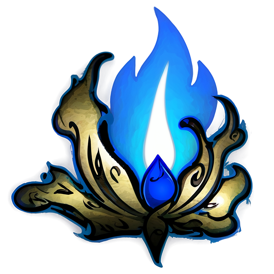 Blue Flame Outline Png 87