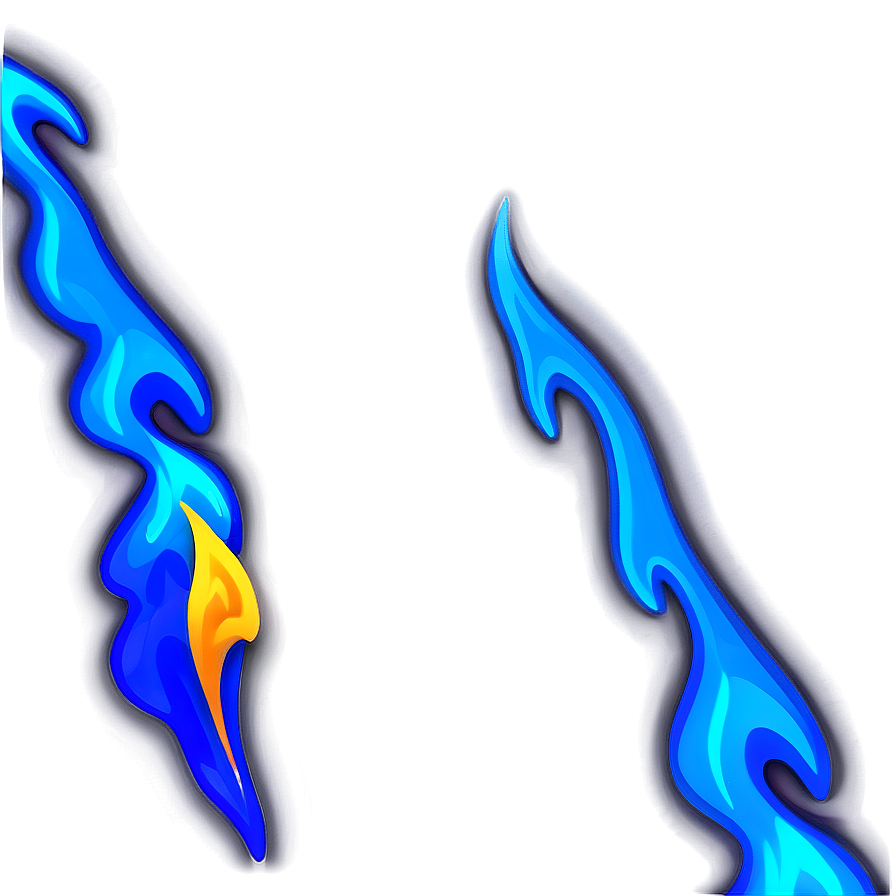 Blue Flame Outline Png Ehk