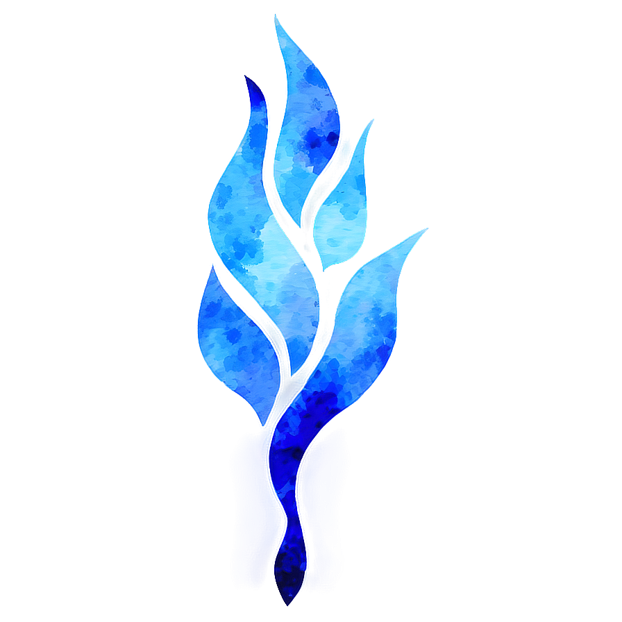 Blue Flame Watercolor Png Eiv