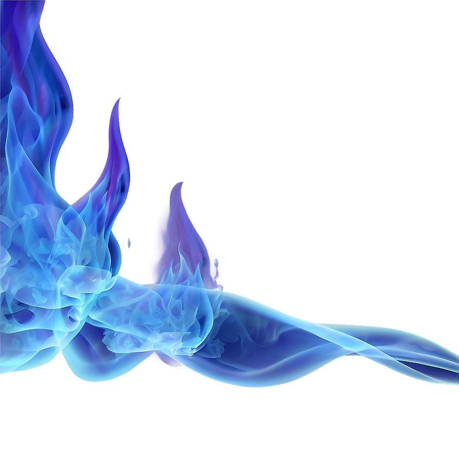 Blue Flame With Smoke Png 18