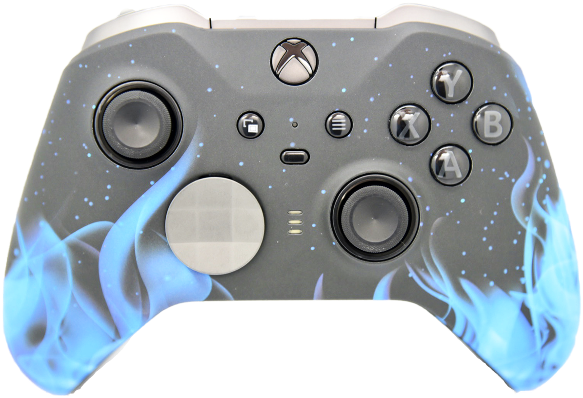 Blue Fire Xbox Elite Controller, HD Png Download PNG with transparent background