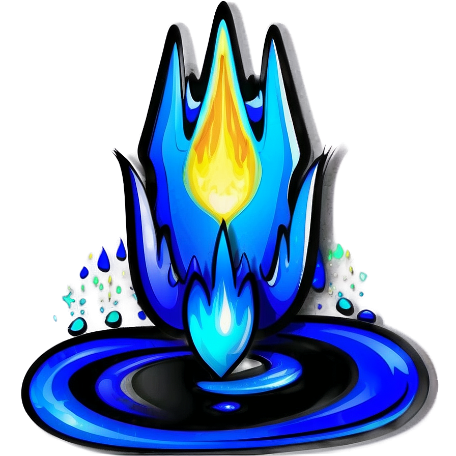 Blue Flames Art Png Ias