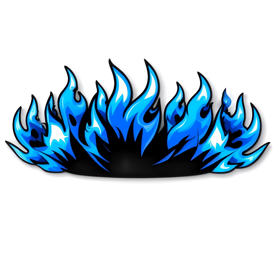 Blue Flames Graphic PNG hto93 PNG with transparent background