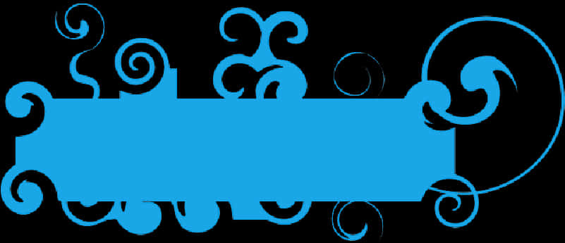 Blue Floral Design Banner