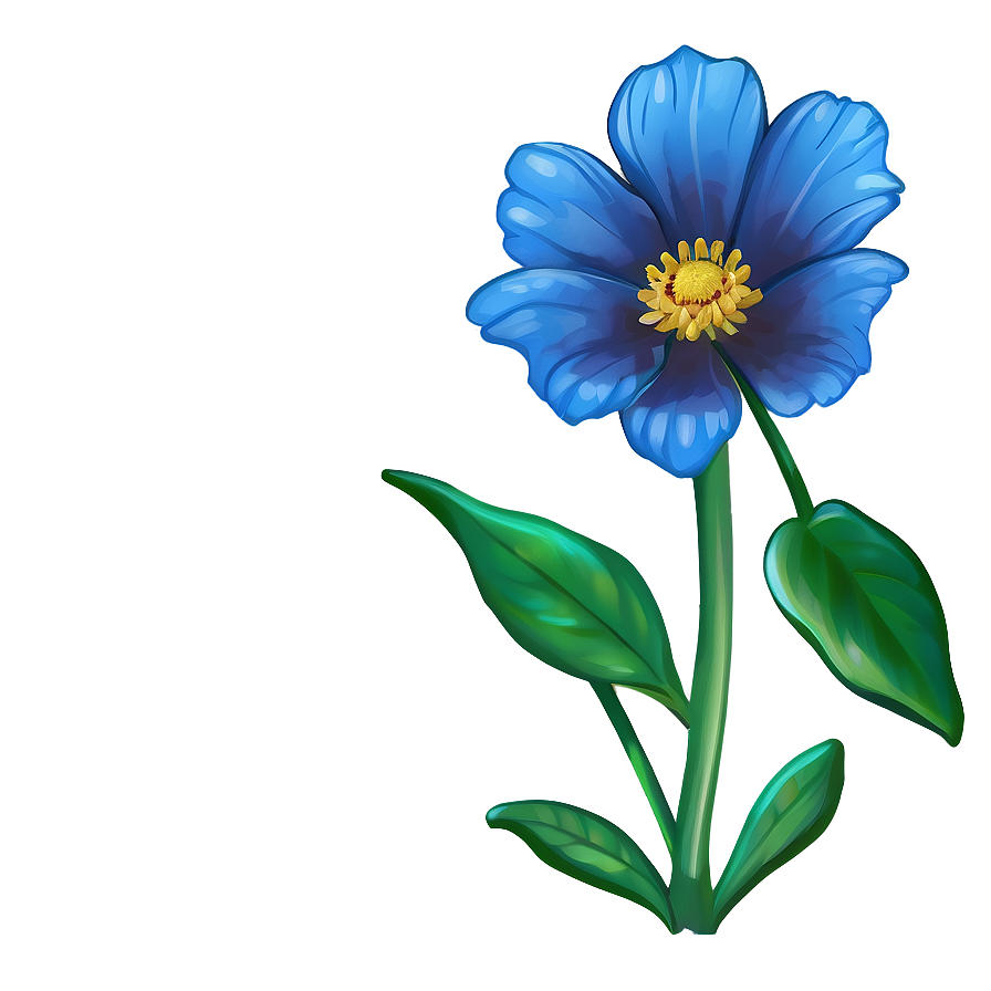 Blue Flower Closeup Png 57