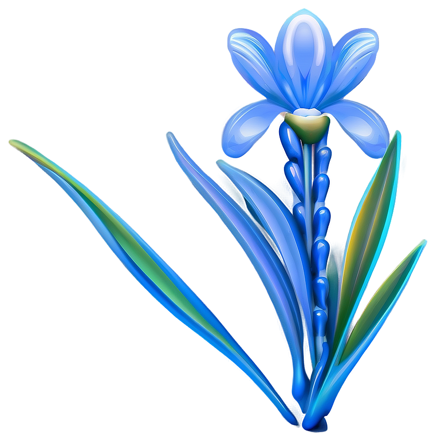 Blue Flower Design Png 39