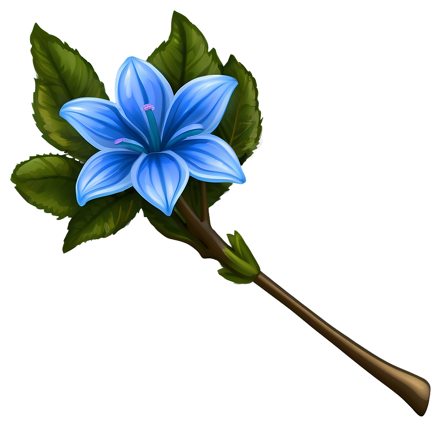 Blue Flower Detail Png 05242024