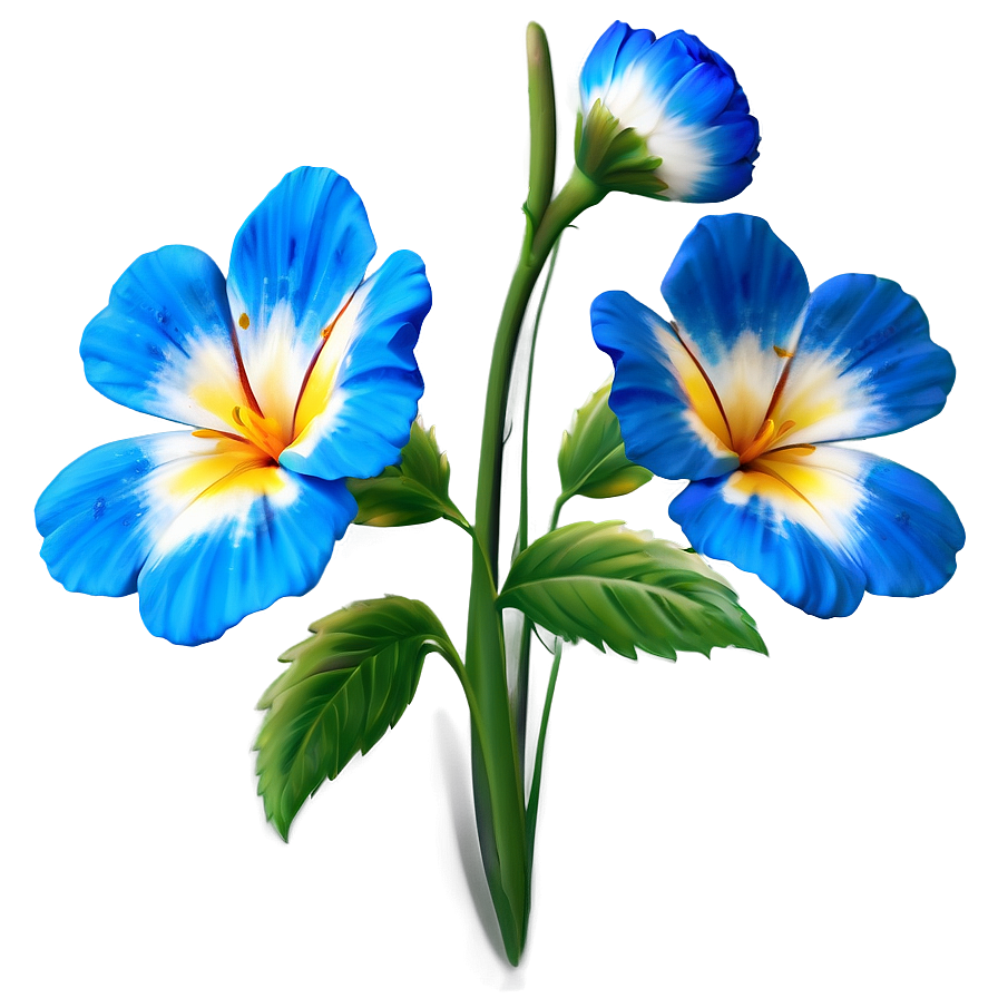 Blue Flower PNG 41 PNG with transparent background