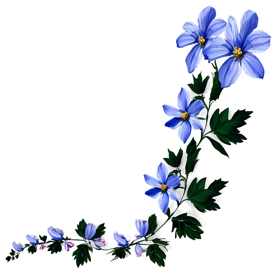 Blue Flower PNG ger26 PNG with transparent background