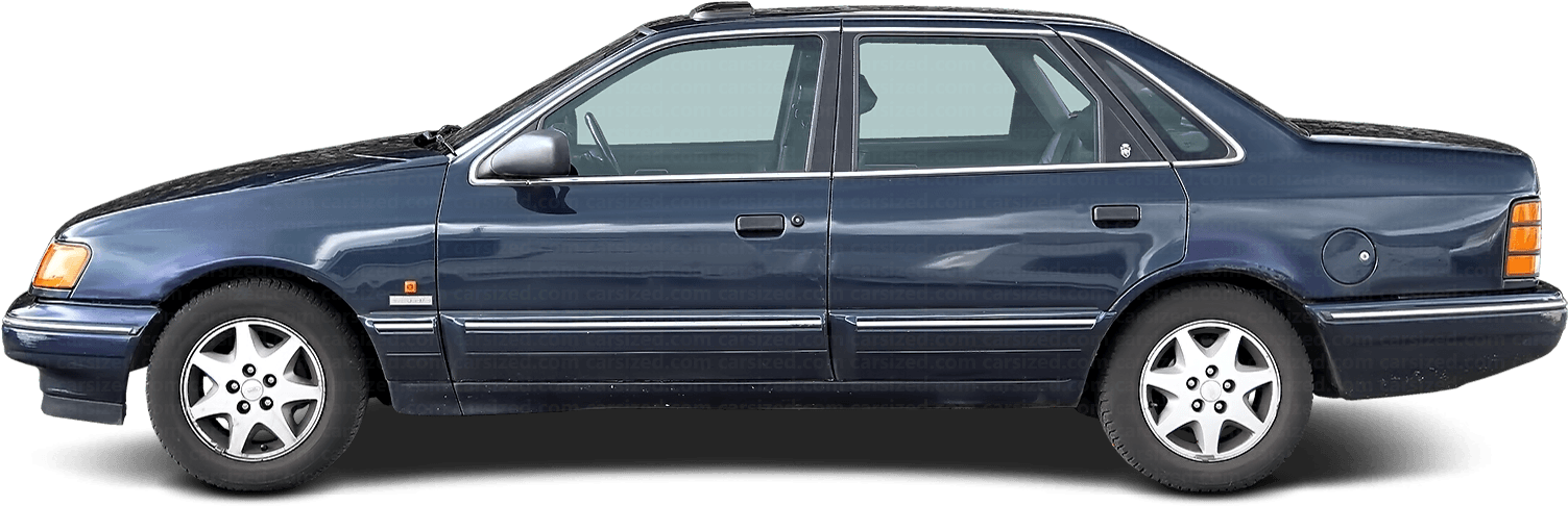 Blue Ford Scorpio Side View