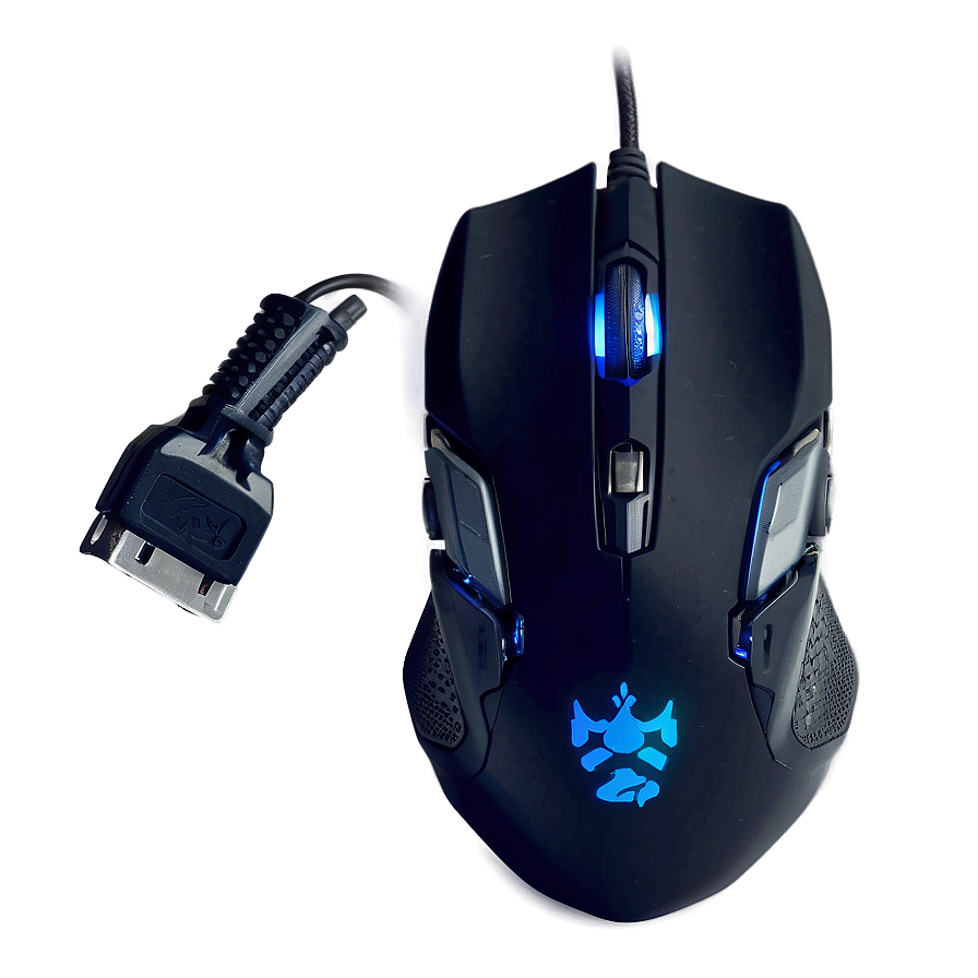 Blue Gaming Mouse PNG hbc75 PNG with transparent background