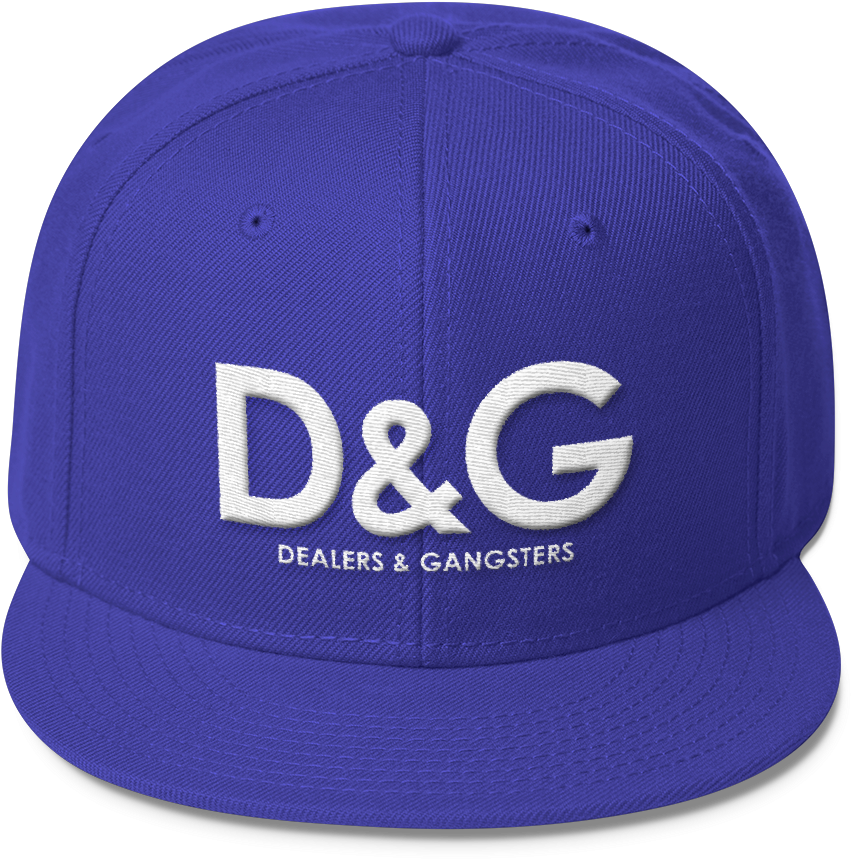 Blue Gangster Theme Cap