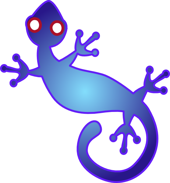 Blue Gecko Graphic