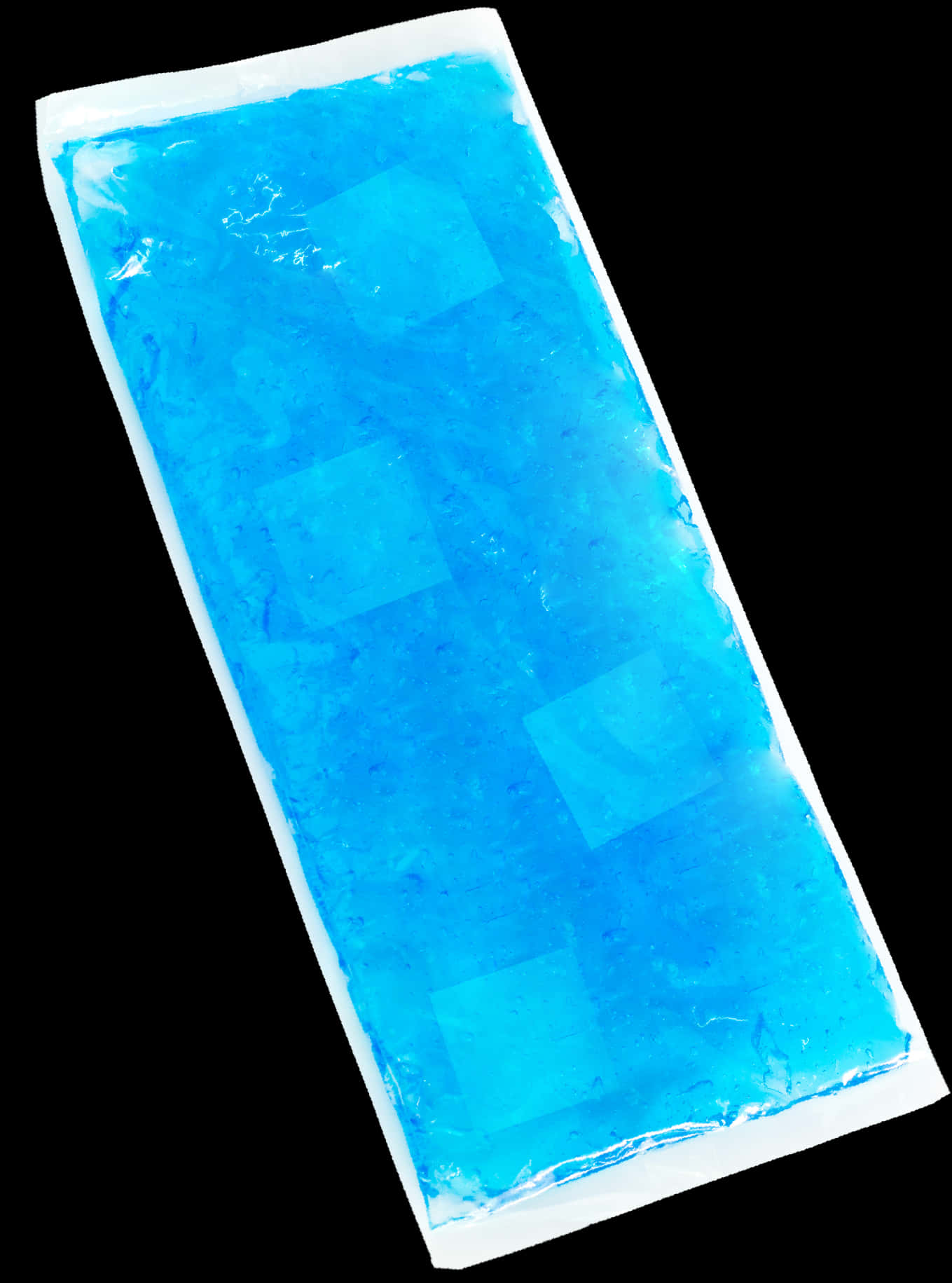 Blue Gel Ice Pack Isolated PNG with transparent background