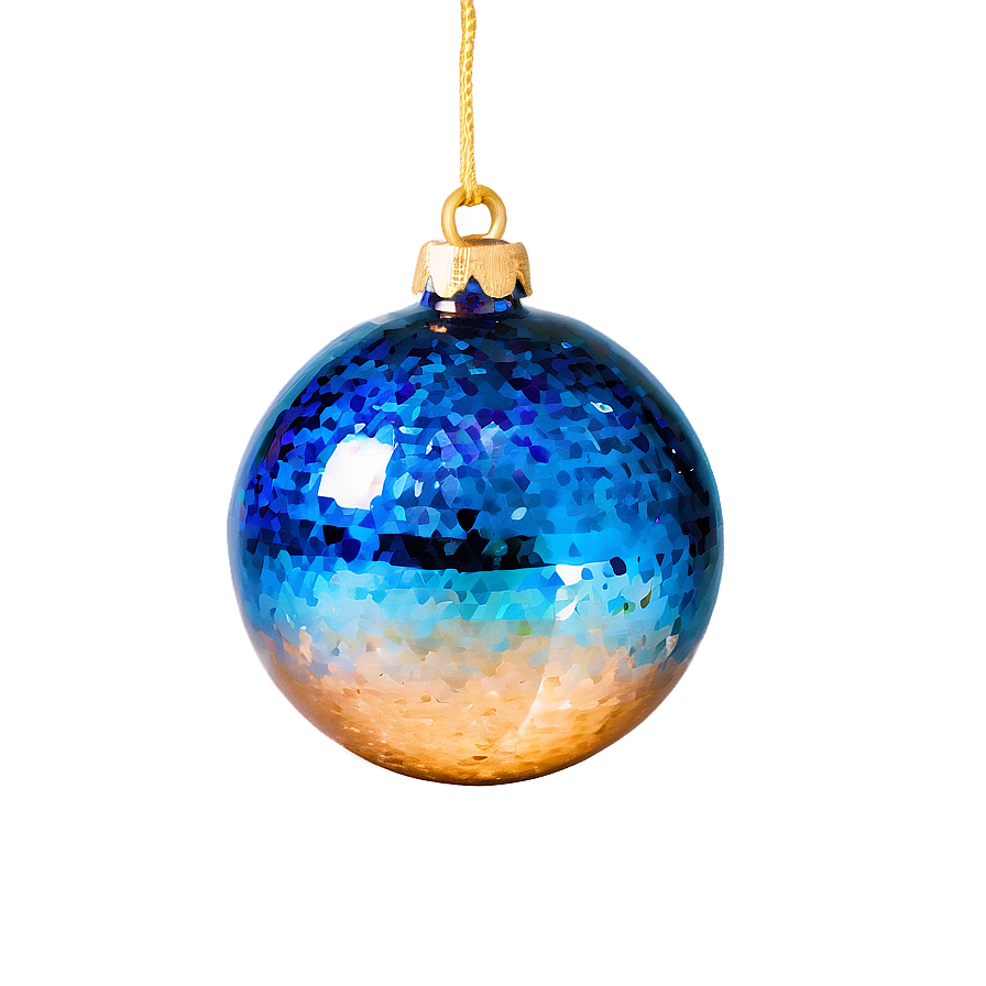 Blue Glitter Ball Png 06132024