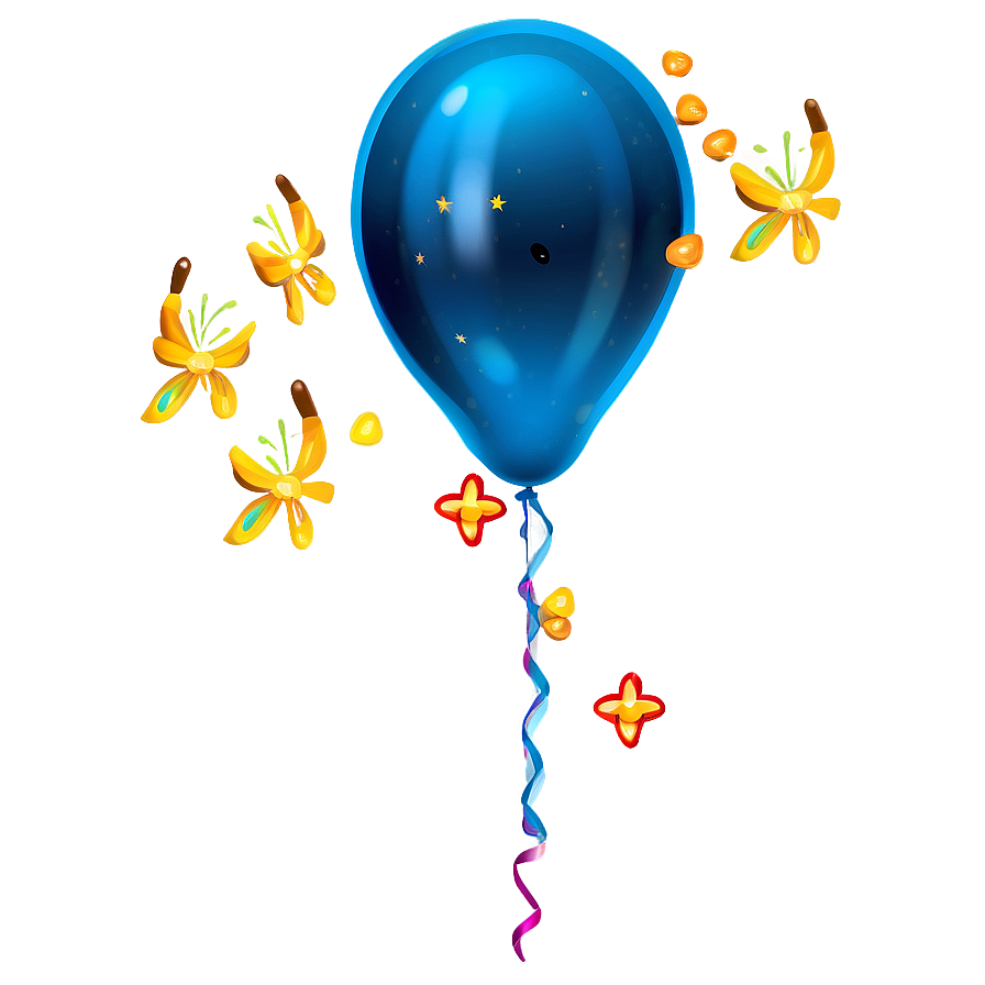 Blue Glow Balloon Png 06122024 Image