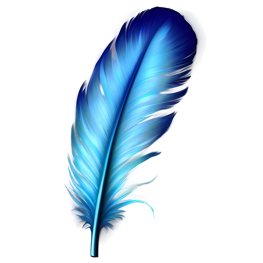 Blue Glow Feather Png 33 Image