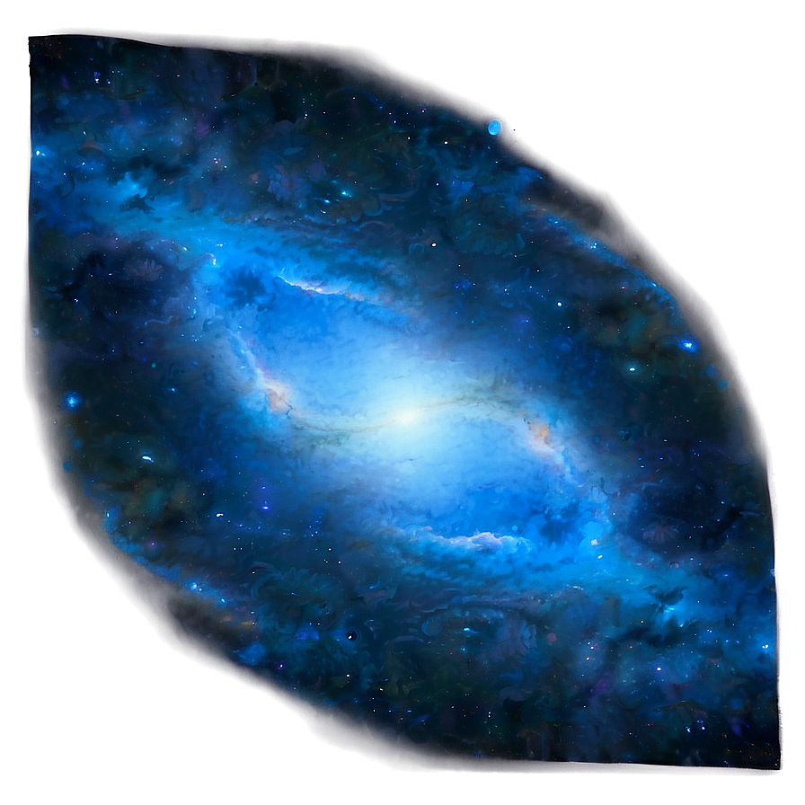 Blue Glow Galaxy Png 06122024