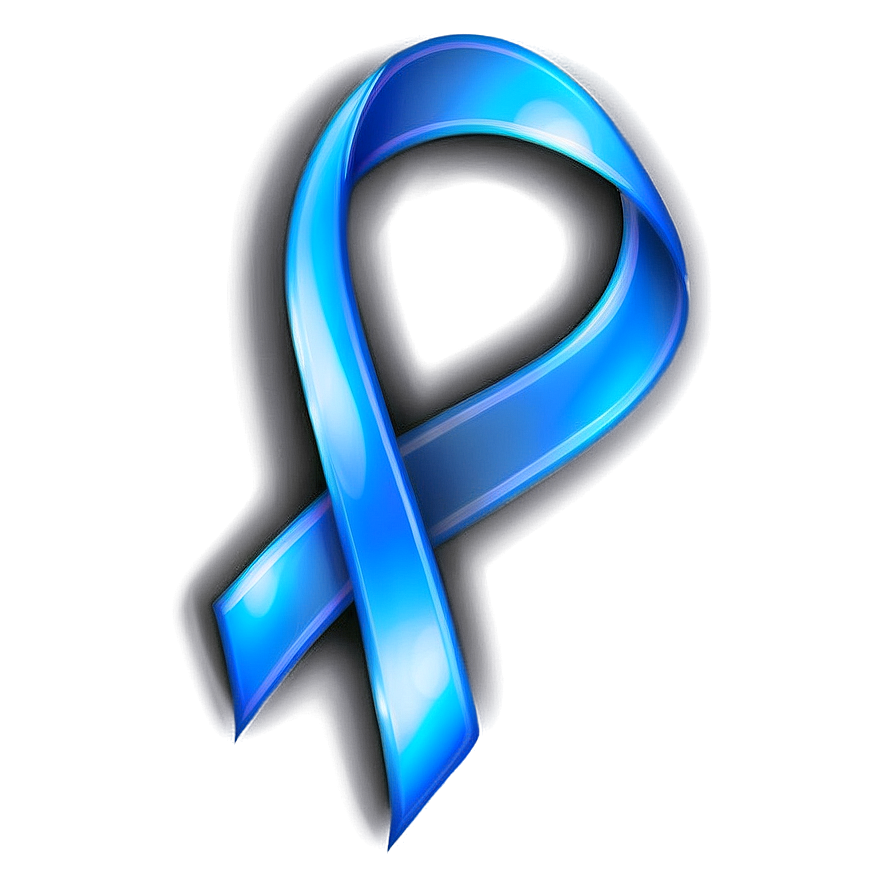 Blue Glow Ribbon Png Tyg61