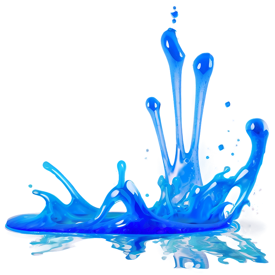 Blue Glow Splash Png Lhc