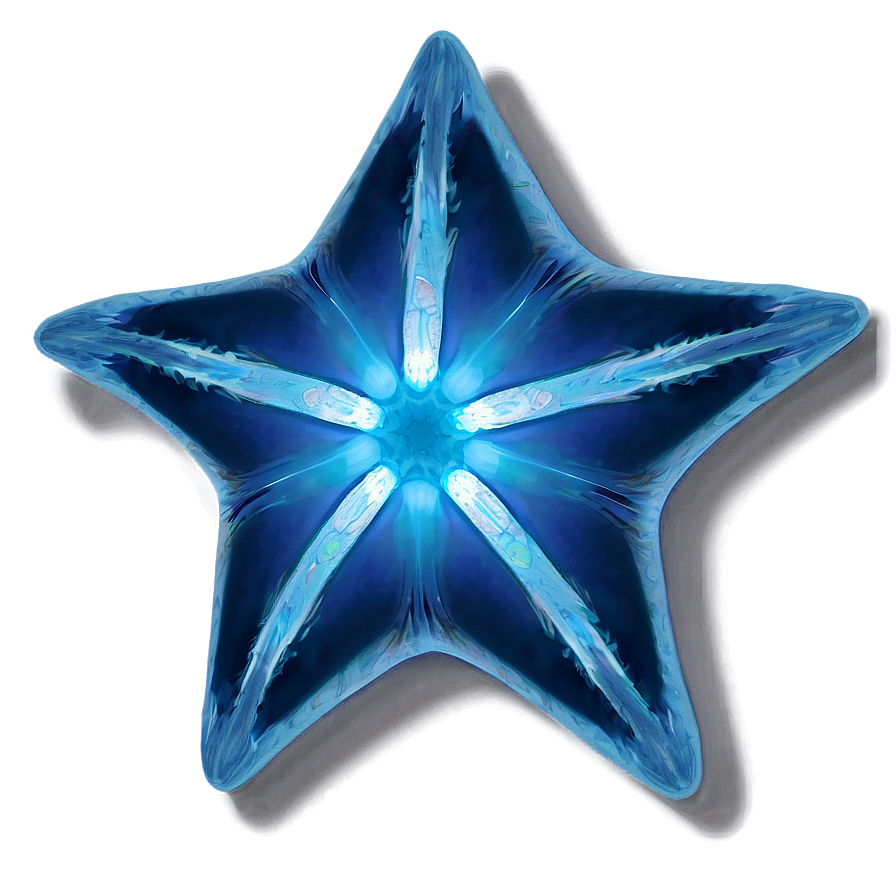 Blue Glow Star Png 74