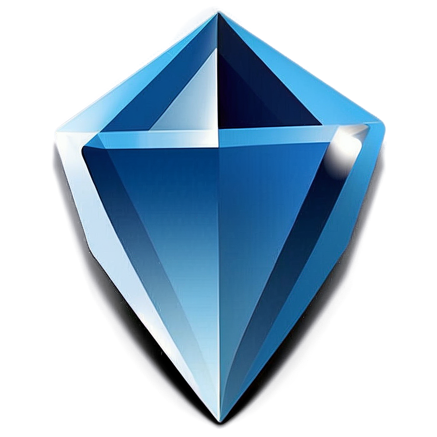 Blue Gradient Diamond Shape Png Dcj