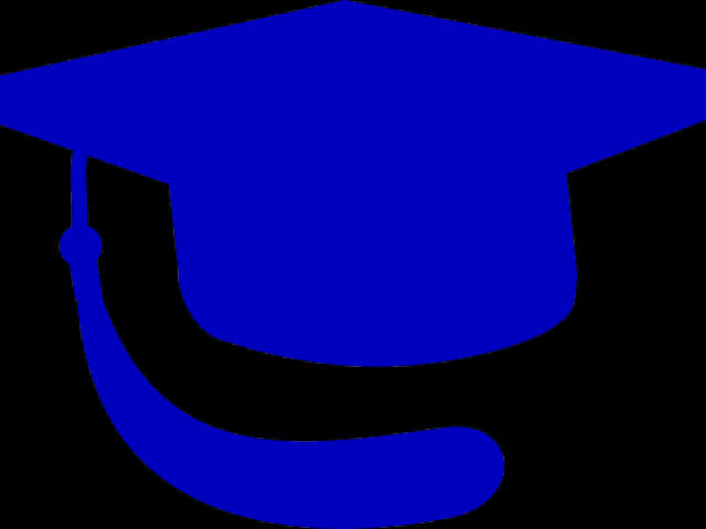 Blue Graduation Cap Icon