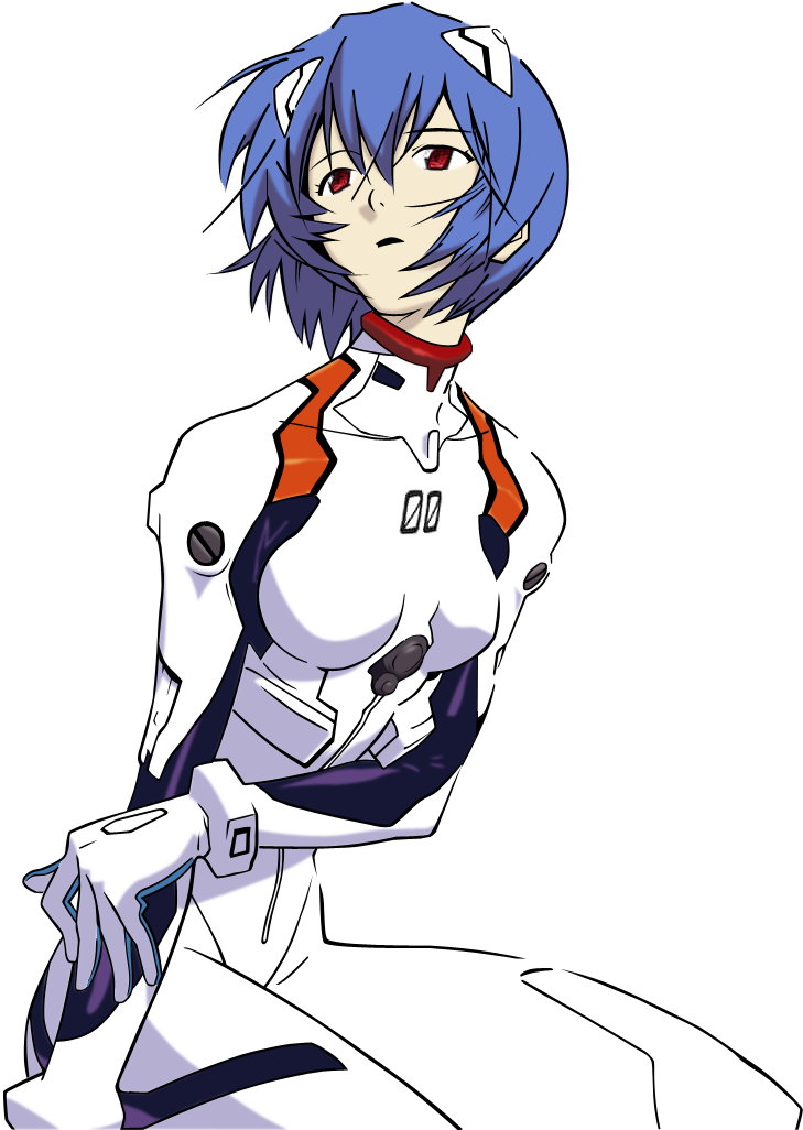 Blue Haired Anime Characterin White Suit