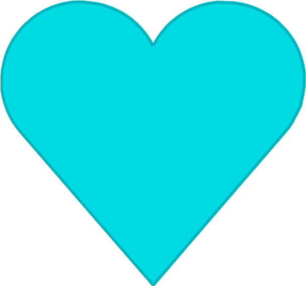Blue - Heart - Clipart - Teal Heart - Png Download - Teal Heart Clipart, Transparent Png PNG with transparent background