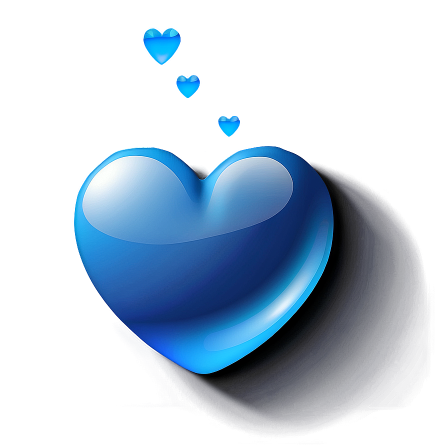 Blue Heart Emoji PNG Image gmp43 PNG with transparent background