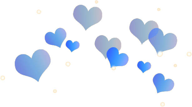 Blue Heart Filter Graphic