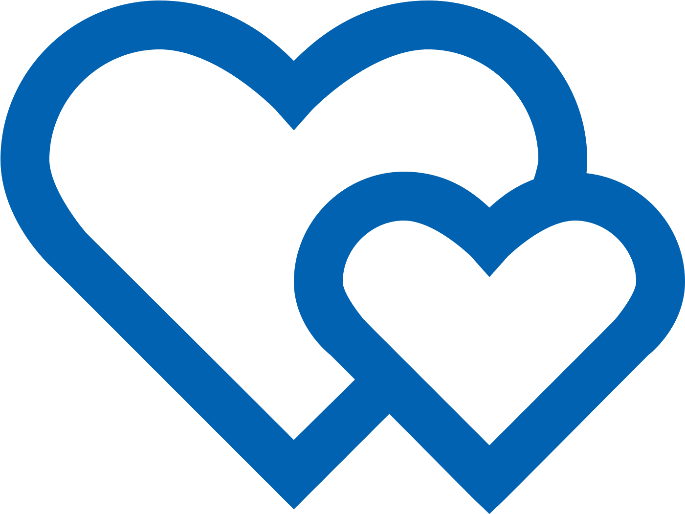 Blue Heart Icon Overlay