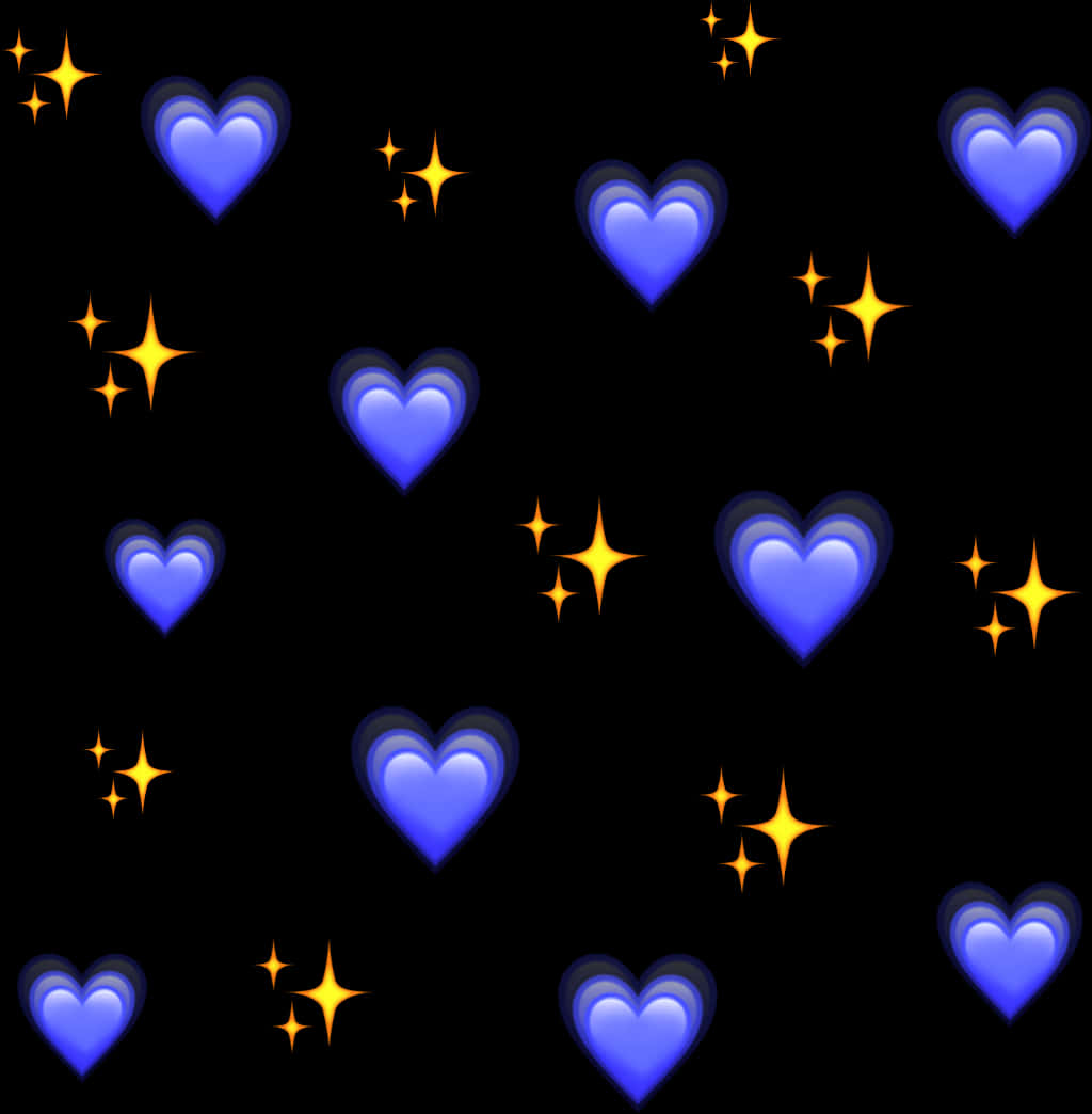 Blue_ Hearts_and_ Stars_ Pattern