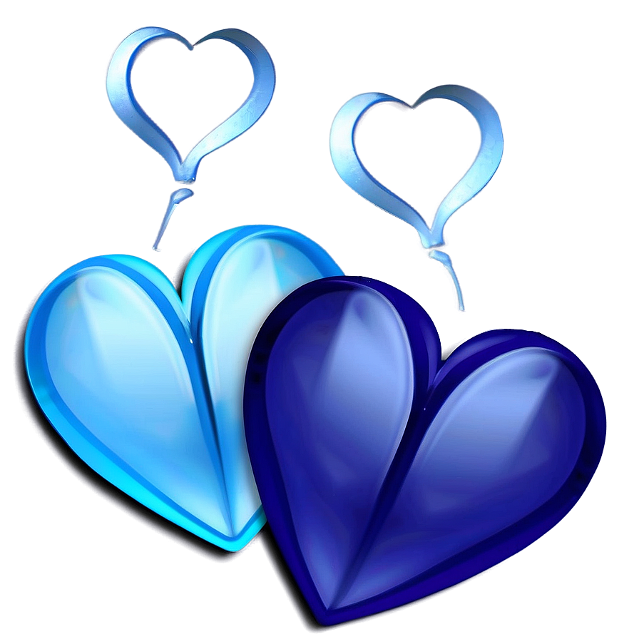 Blue Hearts Png Bao42