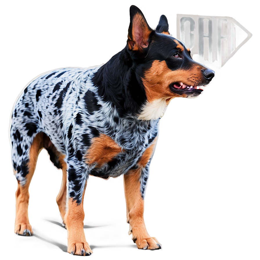 Blue Heeler On Guard Png 06282024