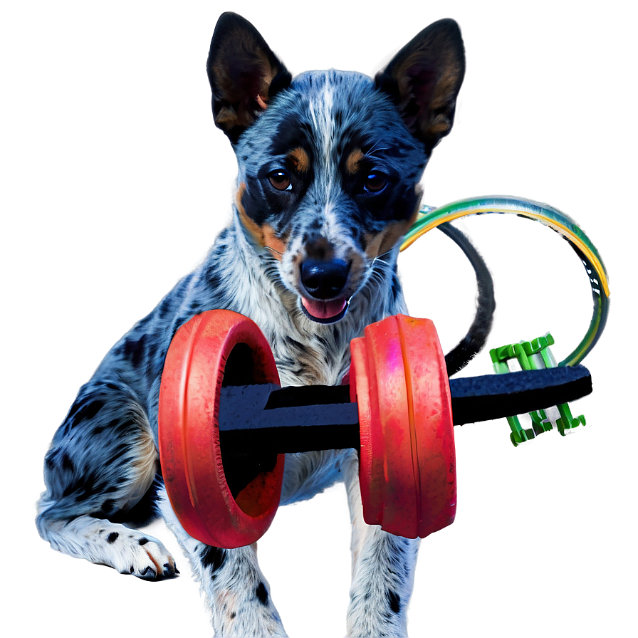 Blue Heeler With Toys Png 64