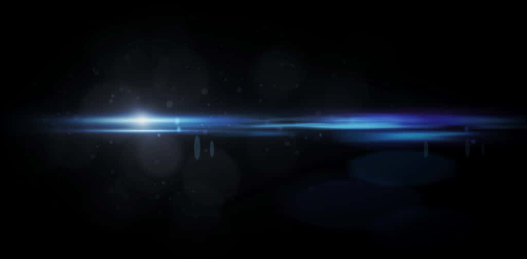 Blue_ Horizontal_ Lens_ Flare