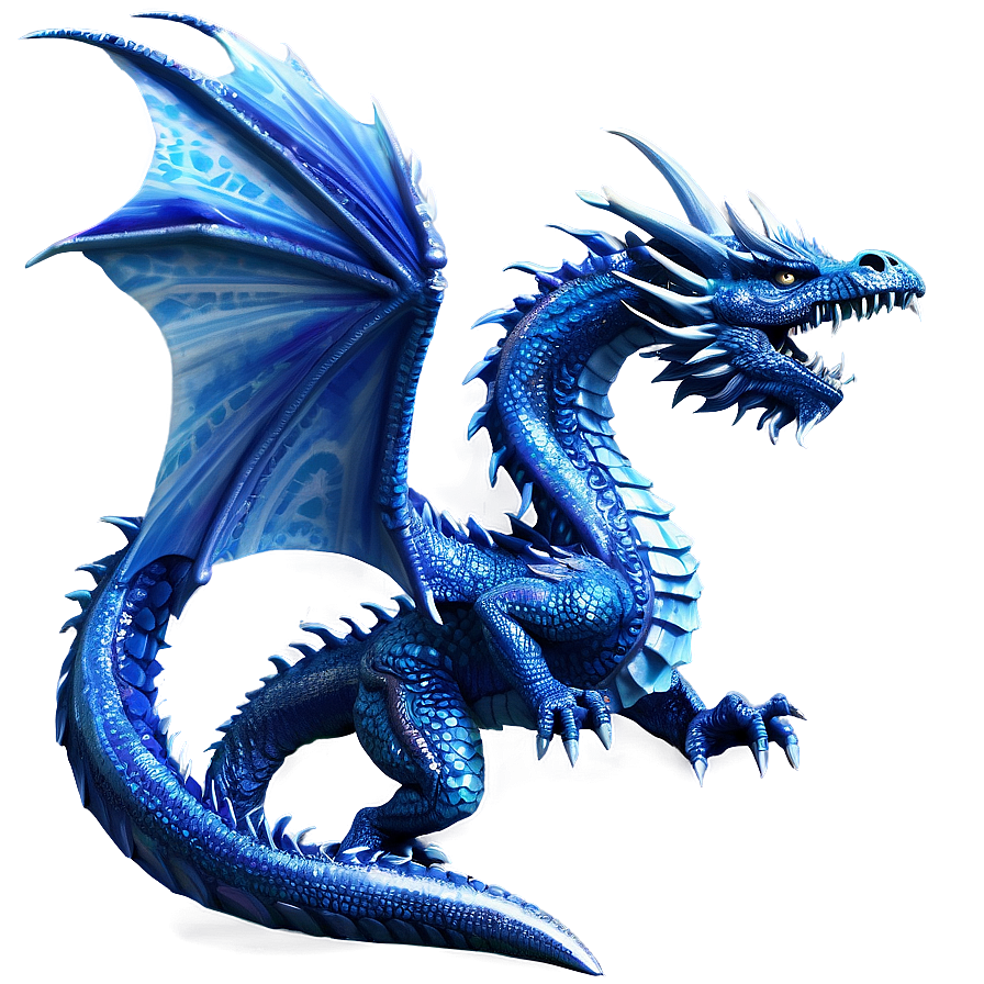 Blue Ice Dragon Png 65