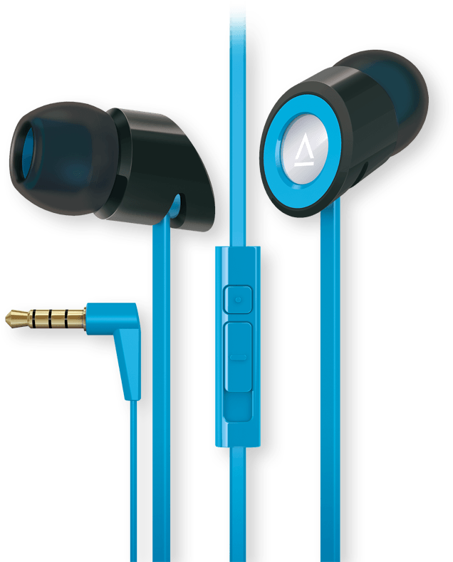 Blue In Ear Headphoneswith Mic