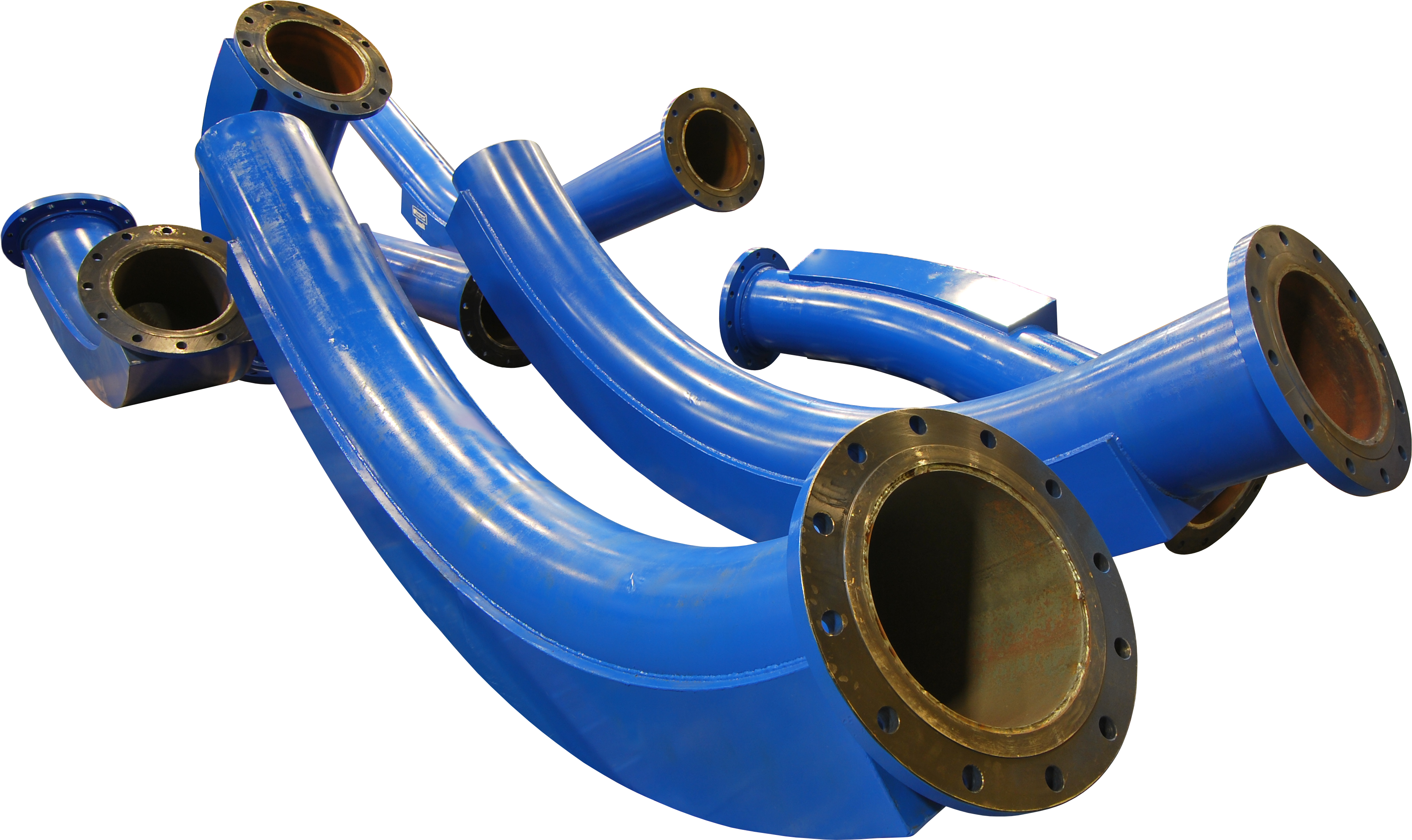 Blue Industrial Pipes