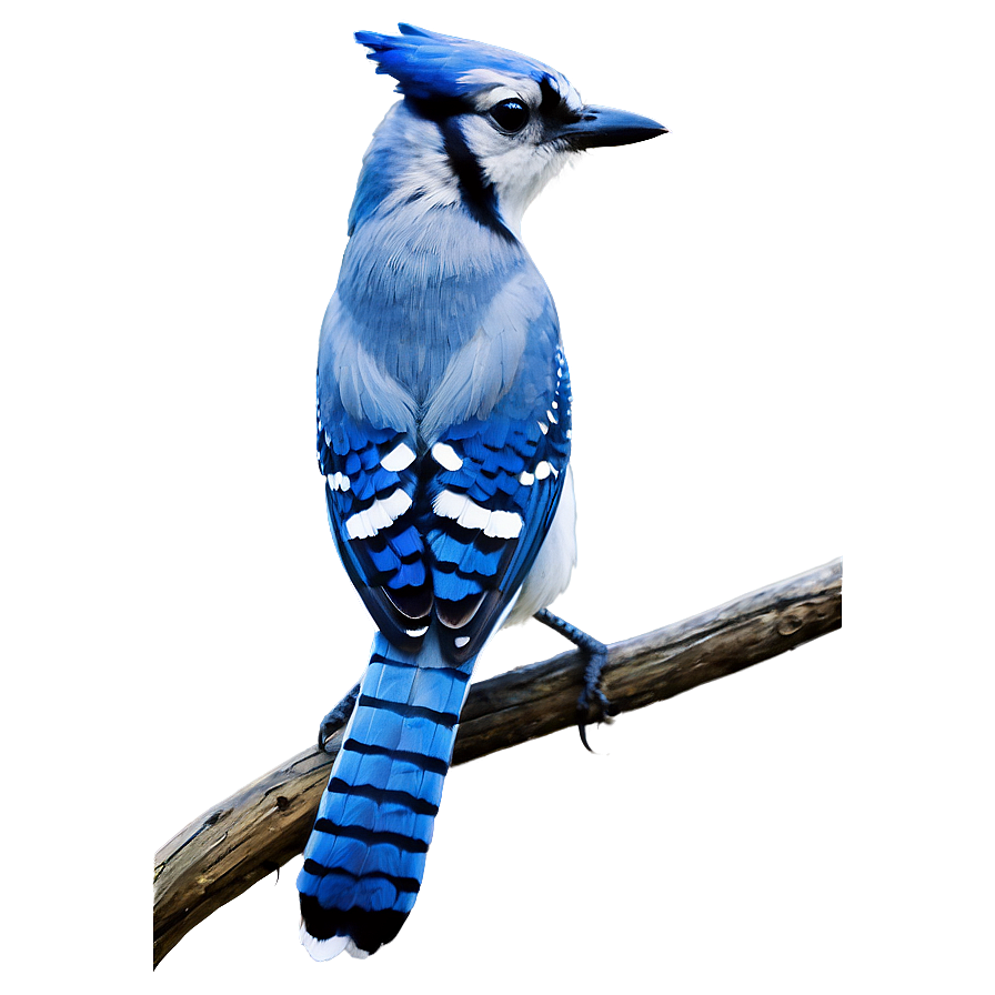 Blue Jay Perching Branch Png Mxa