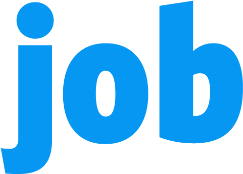 Blue Job Logo PNG with transparent background