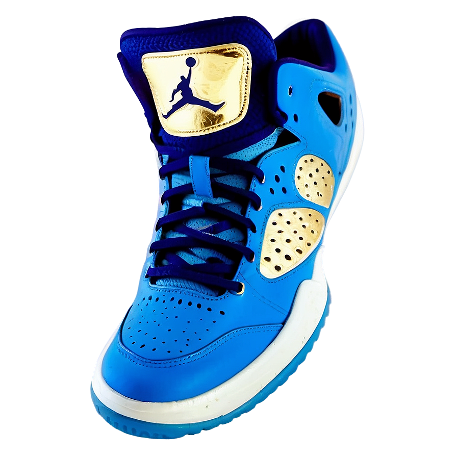 Blue Jordan Basketball Shoes Png 06122024