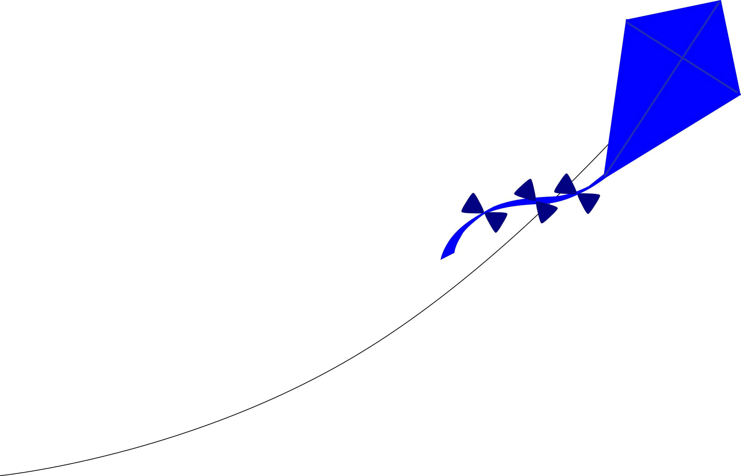 Transparent Pipa Png - Kite Blue Png Transparent, Png Download PNG with transparent background