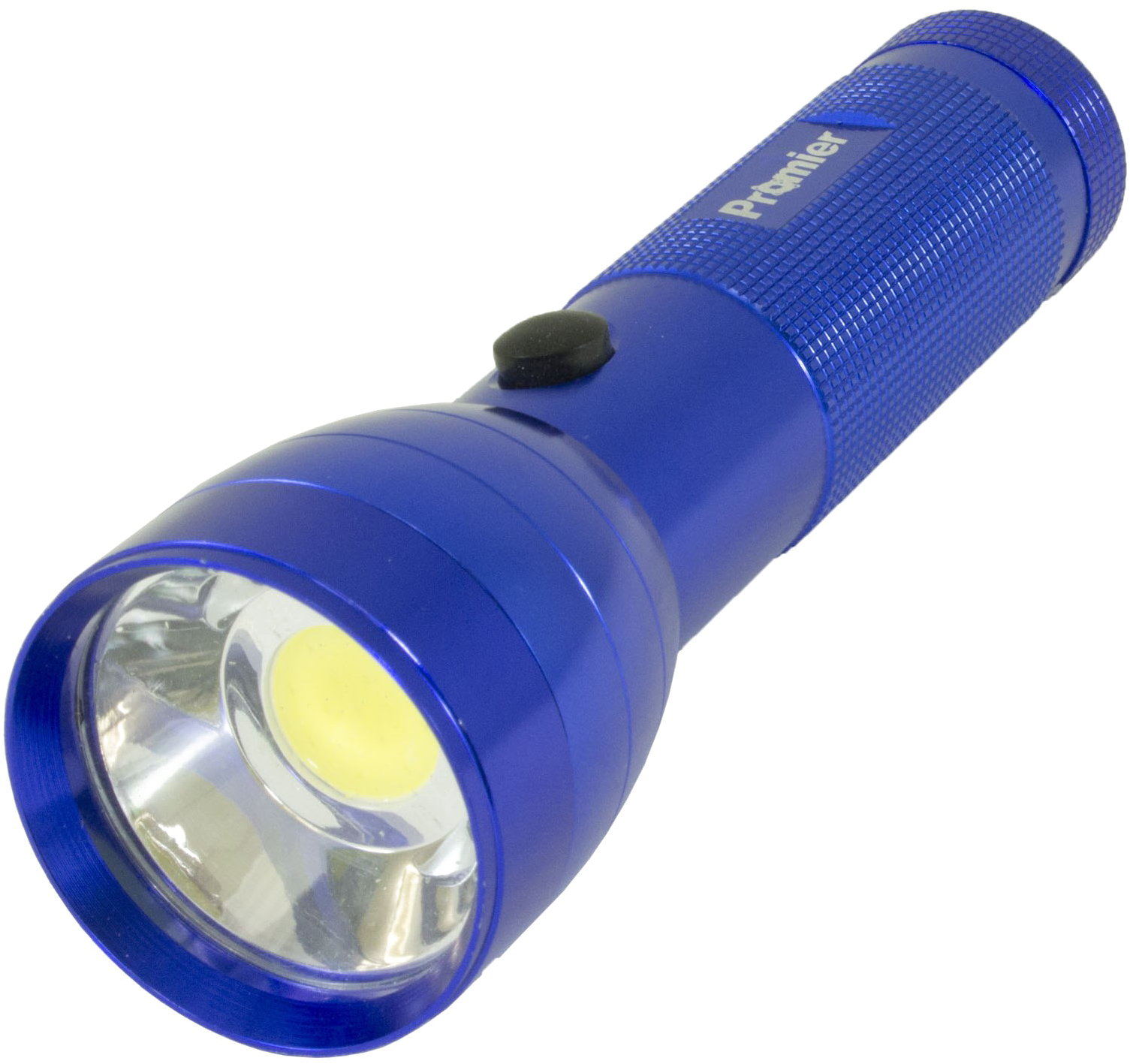 Blue L E D Flashlight Isolated