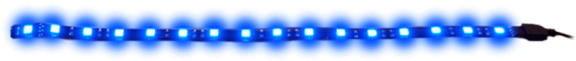 Blue L E D Strip Lights PNG with transparent background