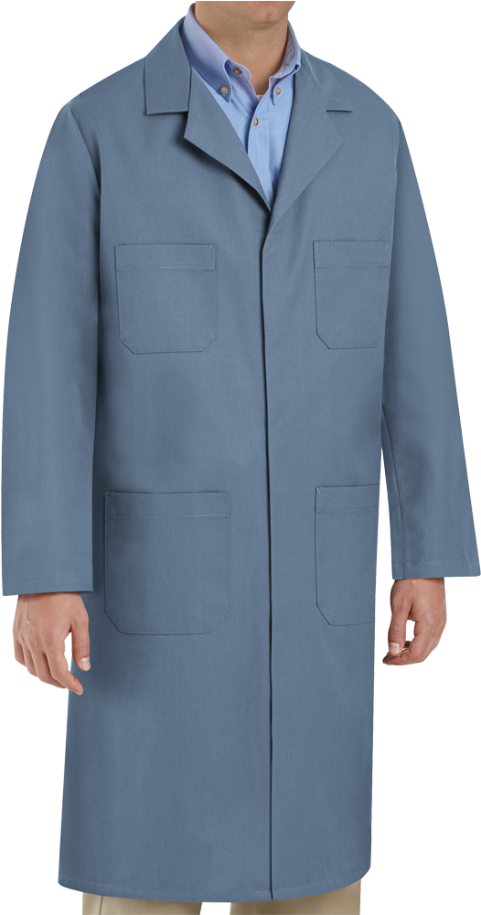 Blue Lab Coat Professional Attire