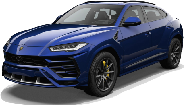 Blue Lamborghini Urus S U V