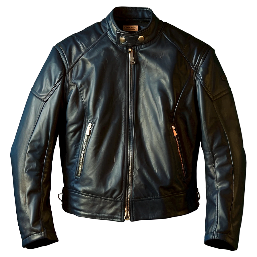 Blue Leather Jacket Png Qaj64